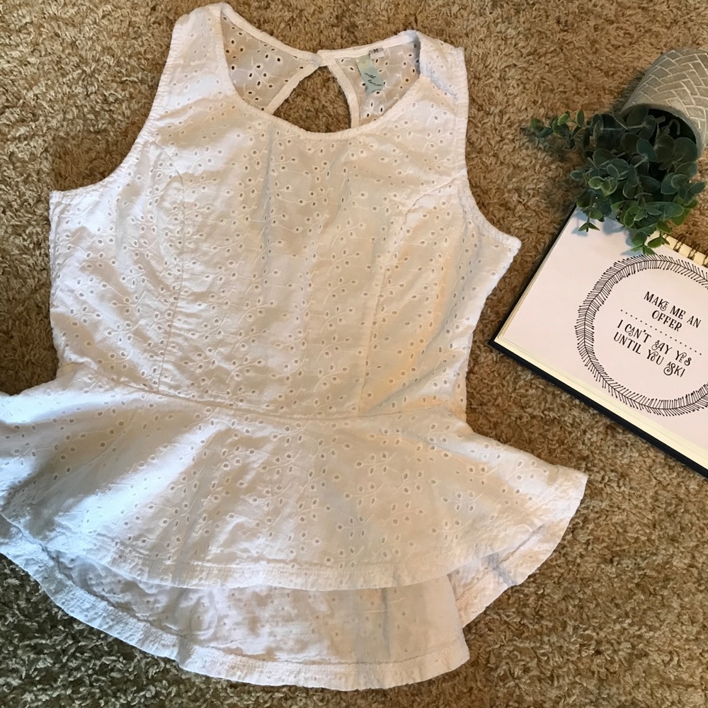 With Love 78 Peplum Tank Top